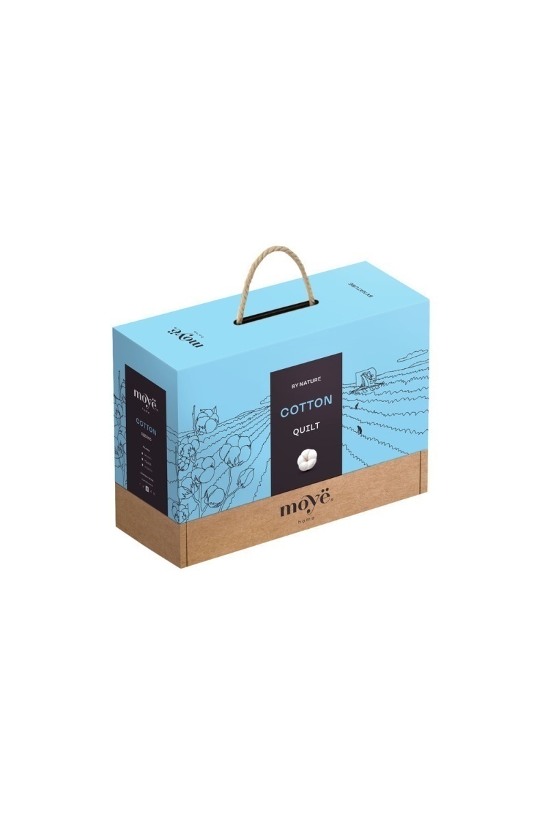 (П) Одеяло MOYЁ home-BY NATURE "Pure Cotton" ИвШвейСтандарт всесезонное (350г/м2)