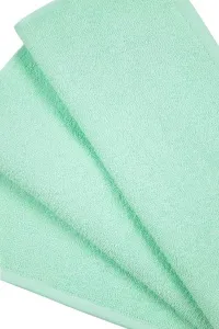 Полотенце махровое Узбекистан 380 гр/м2 (30х50, без бордюра) - светло-зеленый