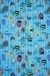 Полотенце пляжное вафельное 250 Аквариум (голубой) - 150/100