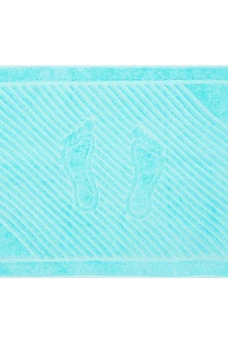 Коврик махровый Туркменистан 700 гр/м2 - ментоловый (aruba blue) (50х70)