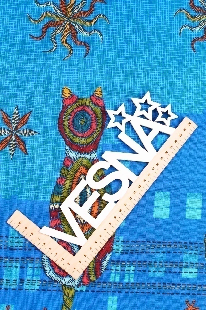 Ткань бязь 120г/м2, 150см "Коты" рис. 21109-1