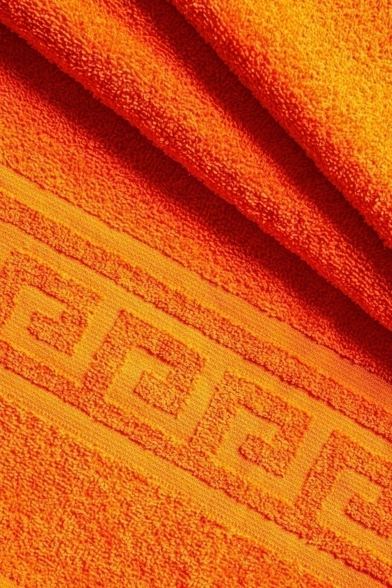 Полотенце махровое Узбекистан 380 гр/м2 - оранжевый