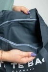 Эко сумка-шоппер из саржи на молнии "Классика" (лук), графит