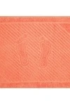 Коврик махровый Туркменистан 700 гр/м2 - оранжевый (50х70)