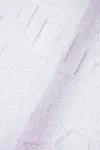 Коврик махровый Узбекистан Ножки (5207) - белый (50х70)