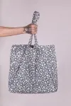 Эко сумка-шоппер из бязи "Звездопад" (серый)