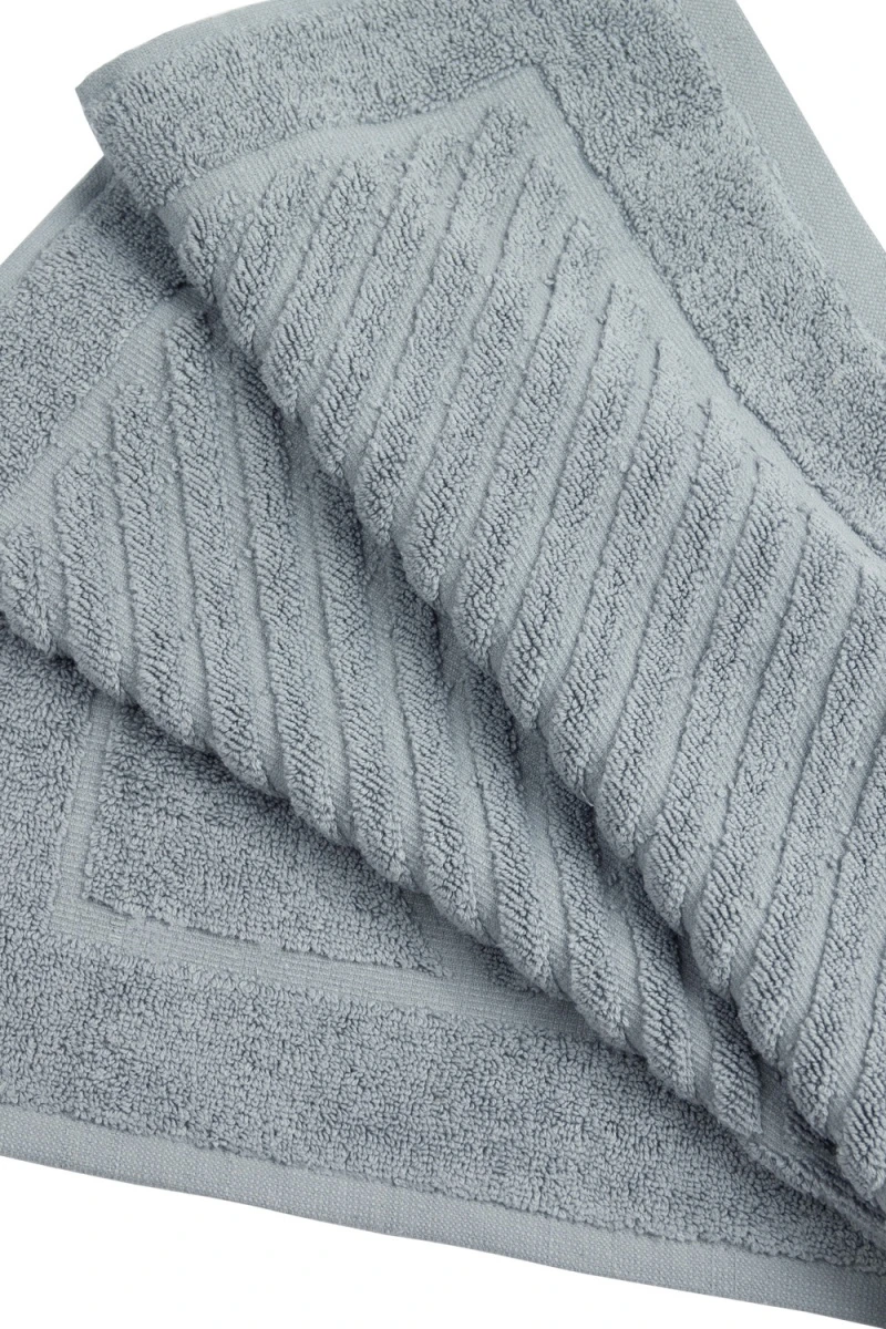 Коврик махровый Туркменистан 700 гр/м2 - темно-серый (mirage gray) (50х70)