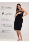 (ВНЛ) Полотенце вафельное банное большое Софатекс для бани и сауны бохо (черный)
