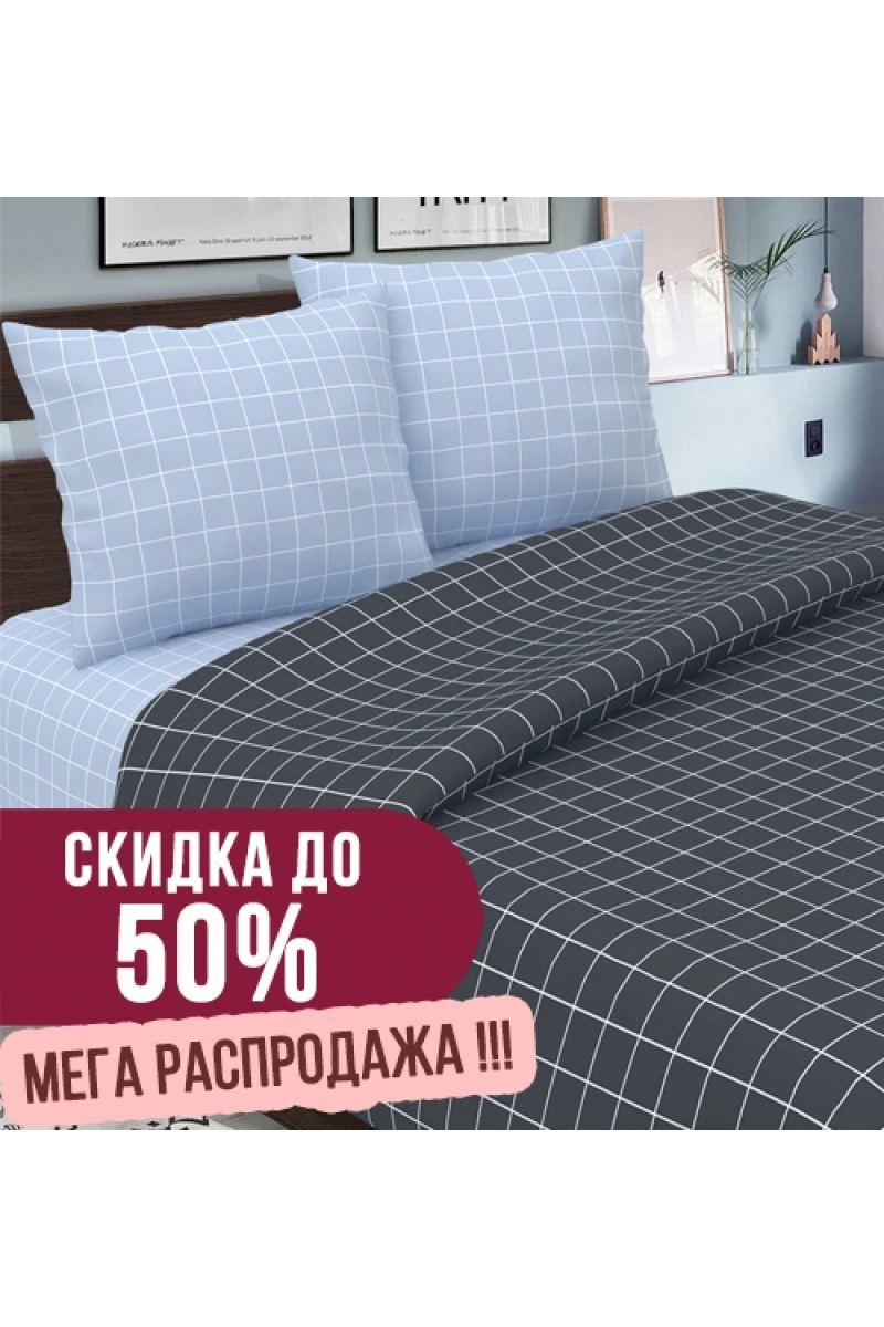 Простыня бязевая на резинке "ТТ" "Мажор" серый арт. 874-1+875-1 тип 2 (140/195/25)
