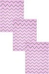Набор полотенец рогожка (СФ) 319 Зигзаги (розовый) - 3 шт - 45х60 см