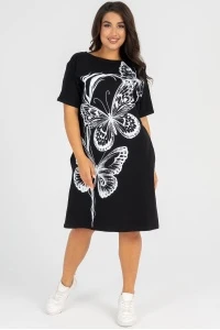 (СК) Платье "Бабочка" черный