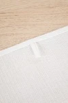 Полотенце ваф 45/60 Белое с вышивкой Снежинки (графит) (ТТ) 049 (160 гр) (в-2)