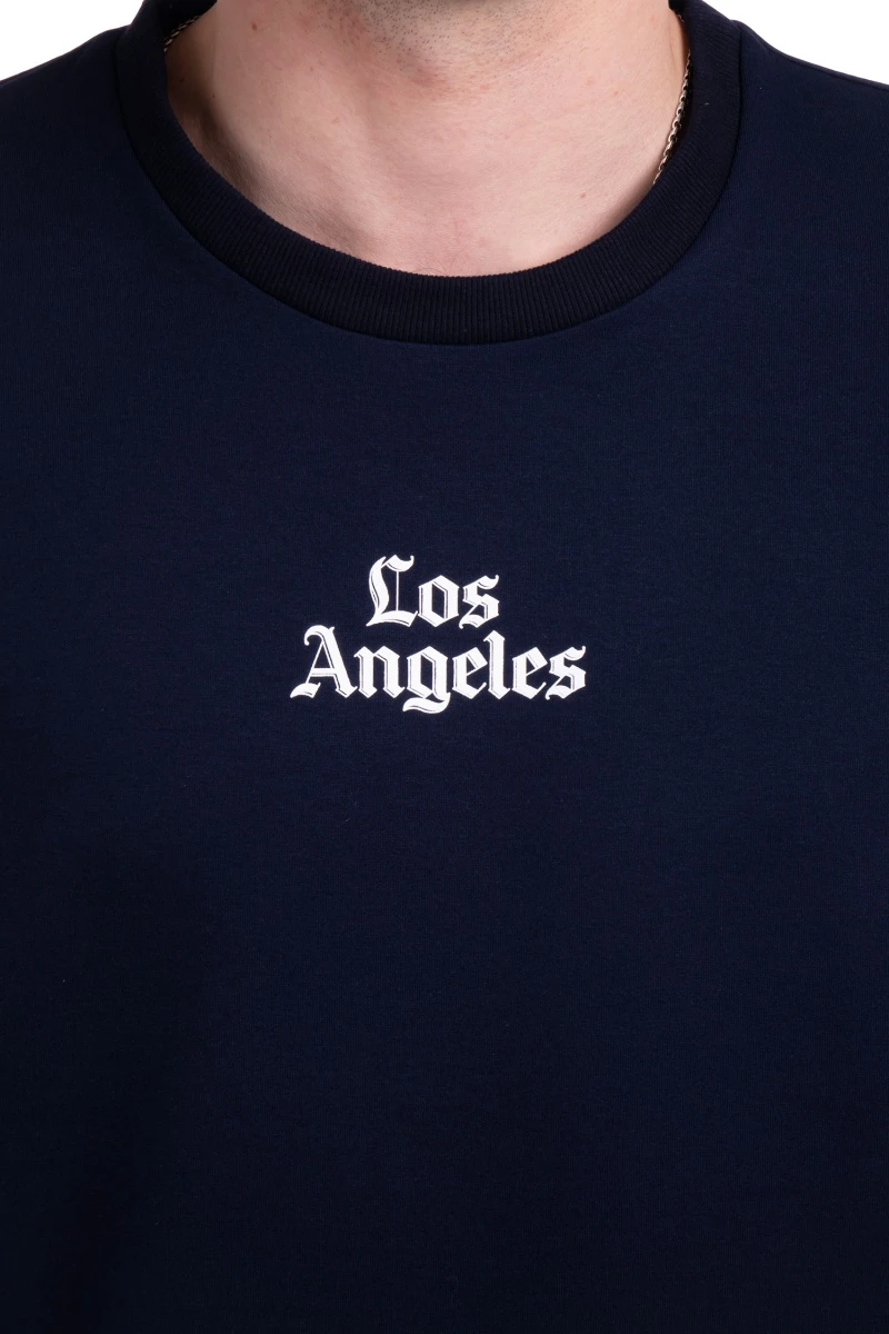 (СК) Свитшот мужской "Лос-Анджелес" темно-синий