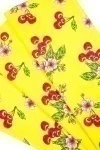 Полотенце пляжное вафельное (ГЛ) 351 Вишня (желтый) - 150/100