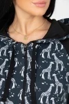 (СК) Костюм женский "Элизабет" черный, жираф