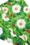 Полотенце пляжное вафельное 287 Вишенки в цвету - 150/100