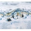 (ВНЛ) КПБ "ТексДизайн" Белиссимо перкаль "Снежное сияние 1" голубой