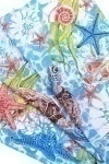 Полотенце пляжное вафельное (ТТ) 188 Морская черепашка - 150/80