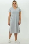 (СК) Платье "Лада" светло-серый меланж