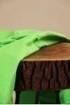 Полотенце пляжное вафельное 300 Яркий зеленый (однотон) (240 гр) - 150/80