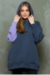 (СК) Худи женское "Монтана" графит+лаванда