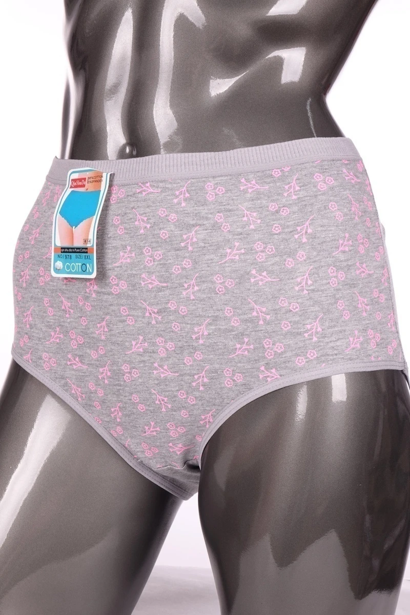Трусы женские Гигант "QinShuDa Pure Cotton" 978 - серый