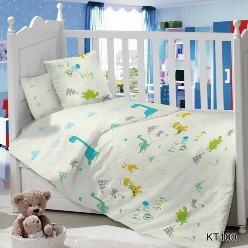 КПБ Lime Time Baby Time сатин рис. Динозаврики