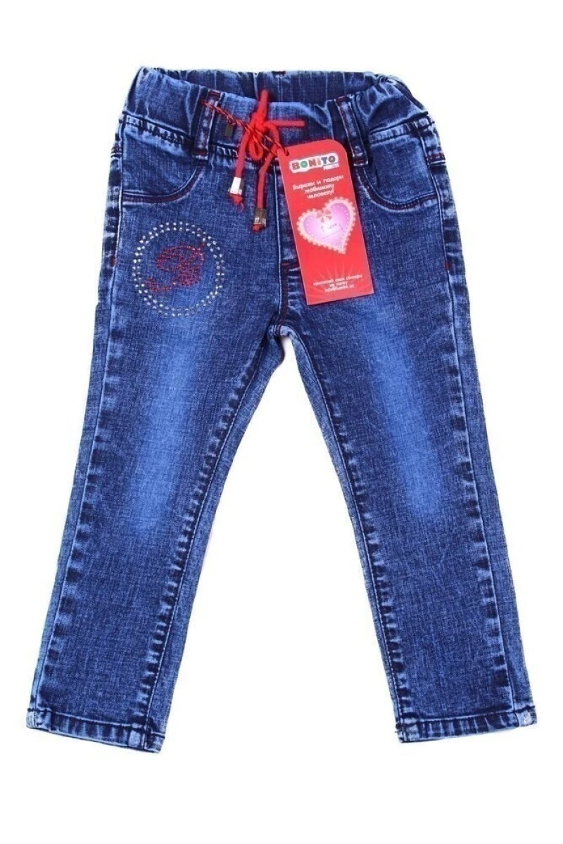 Брюки джинсовые для девочек ОР663Б тип 1