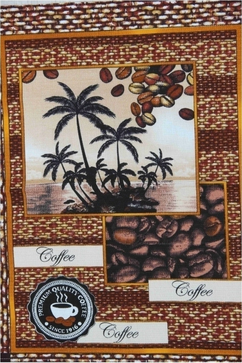 Вафельное полотенце Кофе&Пальмы