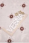 Ткань бязь 120г/м2, 220см рис. 024 "Сито и узор"