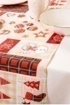 Дорожка из рогожки "ТЛ" Рождественский пэчворк