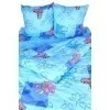 Постельное белье 120г/м бязь "Бабочки" цв. голубой р.1.5 сп. арт. 814/3