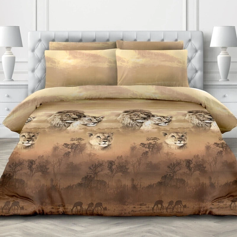 КПБ перкаль "ХБК" "Король лев" р. 1.5 сп. рис. 6633-1