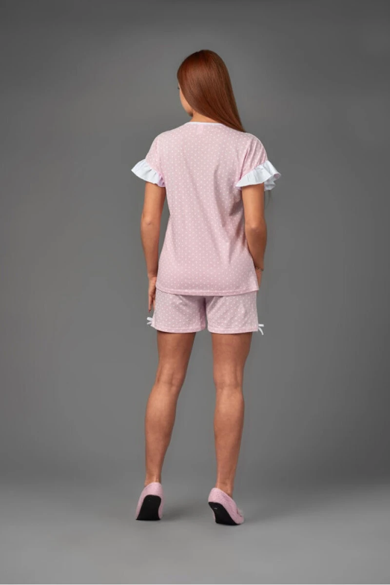 Женская пижама ЖП 040 (горох на розовом)