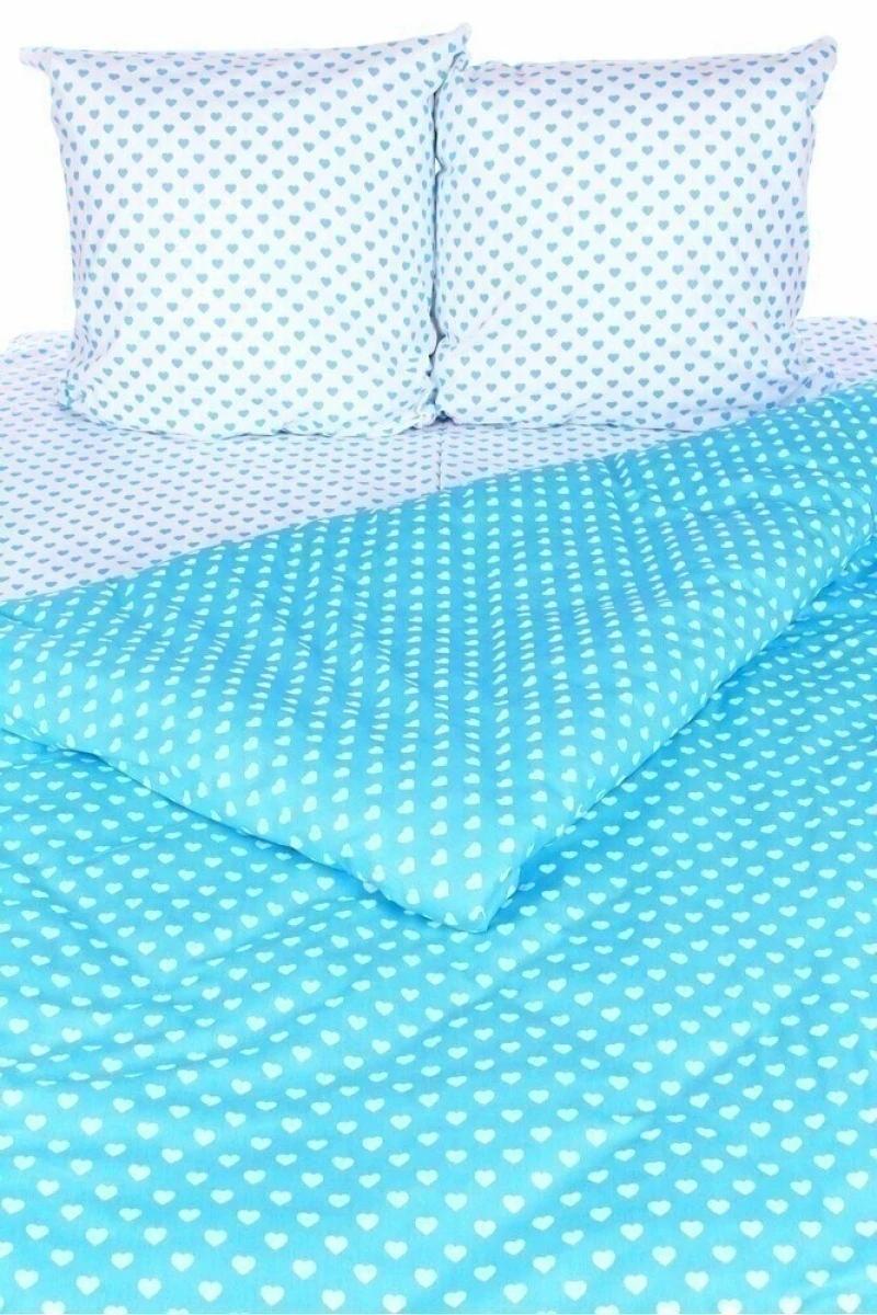 Ткань бязь Кр. талка 125г/м2, 150см "Сердечки" арт. 1756/4 тип 2