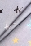 Ткань бязь "ГОС" 120г/м2, 150см "Звезды Мишки (пэчворк)" серый арт. 8127/2