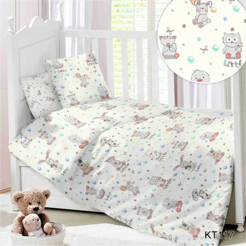 КПБ Lime Time Baby Time сатин luxe пр. на резинке рис. Малышарики (KT117)