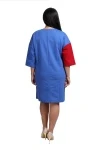 Платье П 788 (красный+синий)