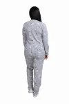 Пижама фуфайка+брюки Mr.Кот 904 серый