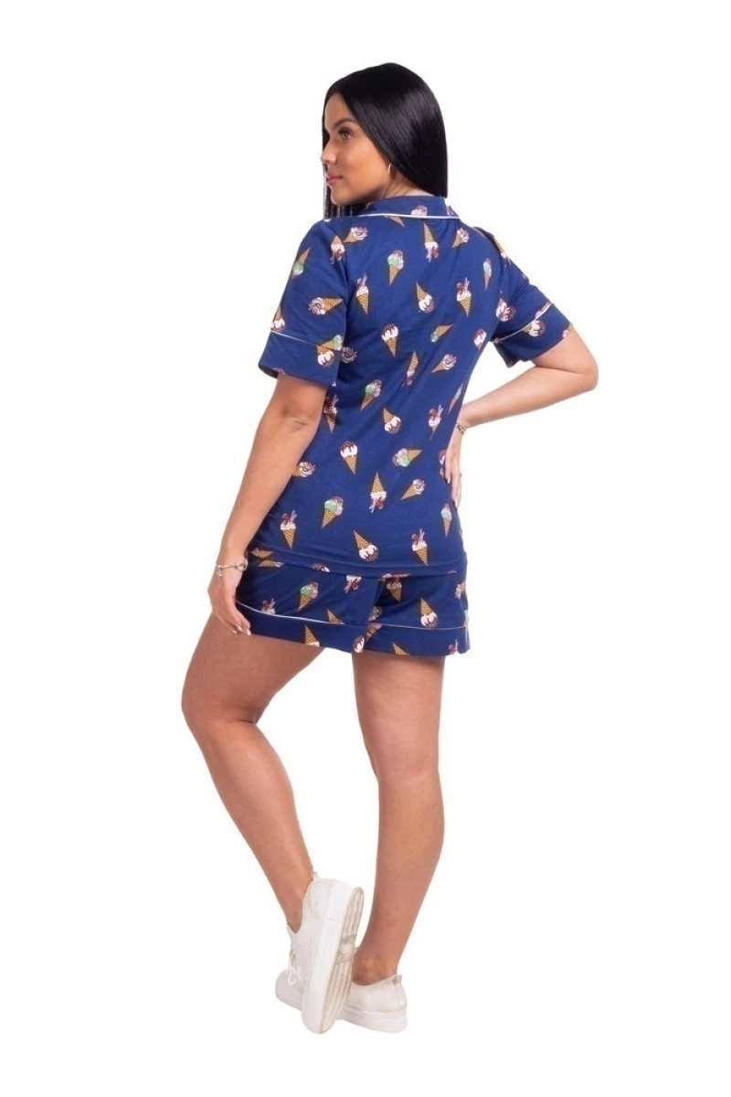 Пижама с шортами Вафельный рожок Б29С