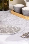 Дорожка из рогожки "Диз" Серое кружево
