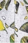 Декоративная наволочка на молнии из рогожки "ГОС" Дольки лимона