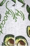 Декоративная наволочка на молнии из рогожки "ГОС" Дольки авокадо