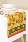 Дорожка из рогожки "Диз" Хохлома (земляника)