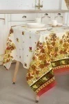 Скатерть рогожка "Диз" Хохлома (земляника)