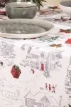 Скатерть рогожка "ХБК" Снежная зима