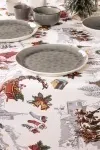 Скатерть рогожка "ХБК" Снежная зима