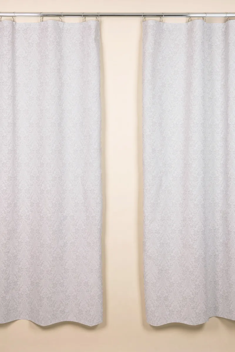 Комплект штор из рогожки "Диз" Белое кружево