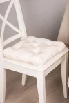 Подушка на стул из плюша Молочная арт. 007-ODN (М-5)