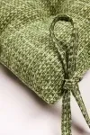 Подушка на стул из рогожки "ХБК" Холщовая (зеленый) арт. 35007/1 (М-9)